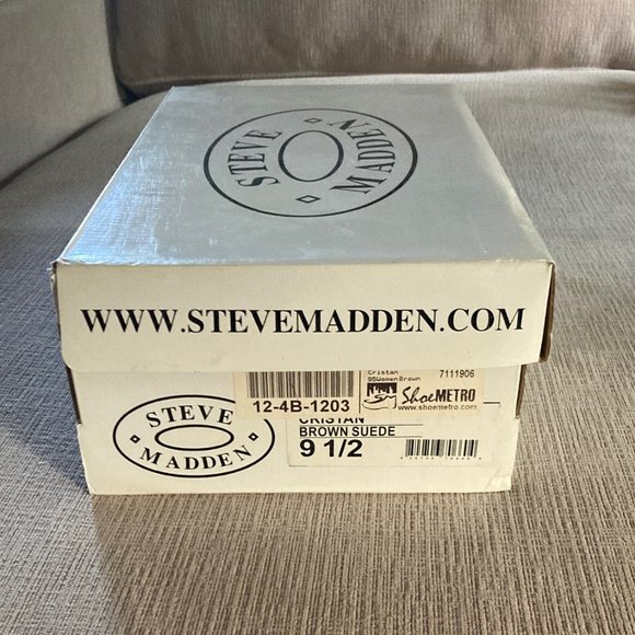 Steve Madden Brown Suede 4.25 inch Wedges - Style Cristan - Size 9.5 - Worn once - Picture 14 of 15